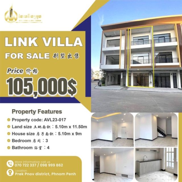 Link villa for sale AVL23-017