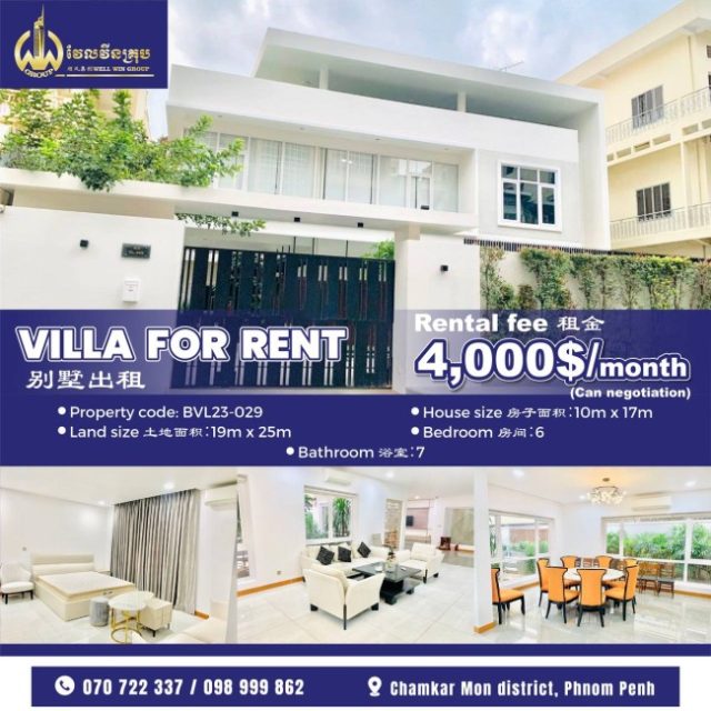 Villa for rent BVL23-029