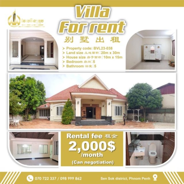 Villa for rent BVL23-038
